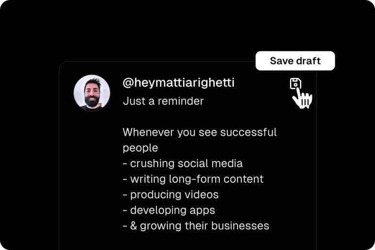 Drafts library in BlackTwist for Threads